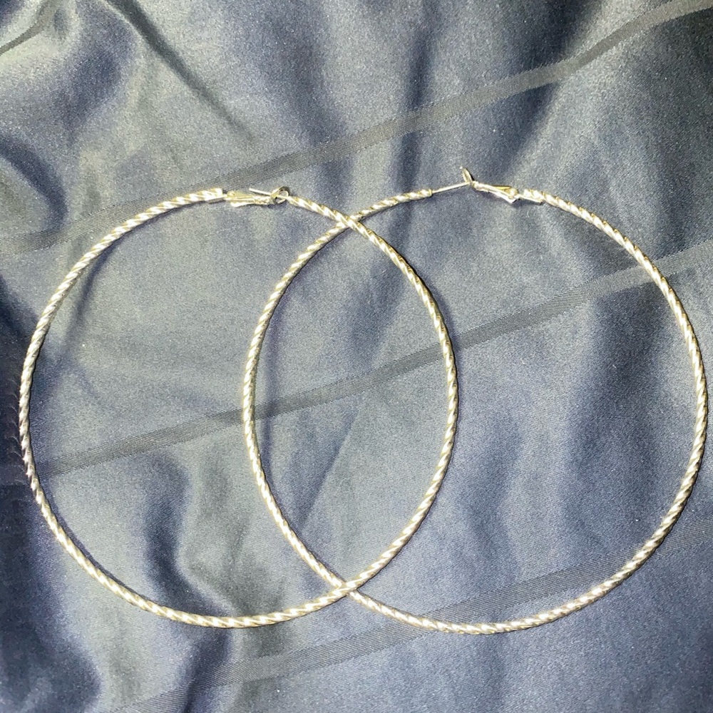 Forever 21 Silver Hoop Earrings